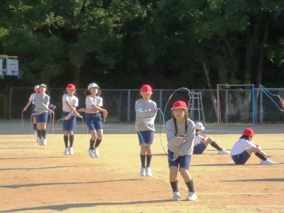 小学校 マラソン・なわとび記録会2017