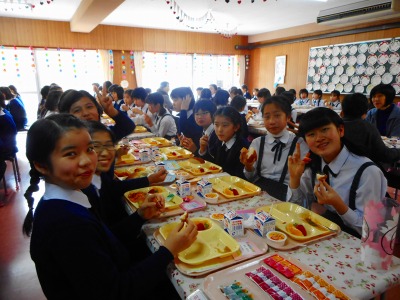 卒業遠足と給食最後の日2017