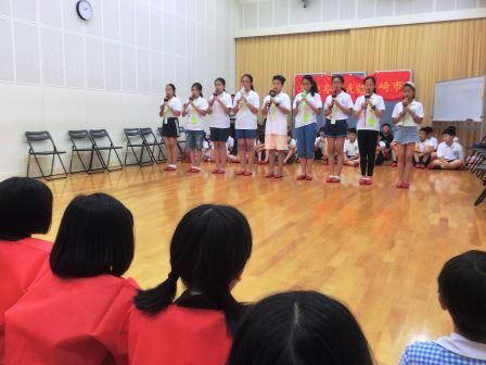 中国大連の小・中学生と交流2019