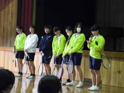 中学校でオリエンテーション ~部活動・クラブ活動紹介も