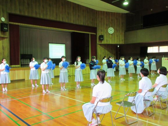 明日から中総体! ~壮行会がありました。