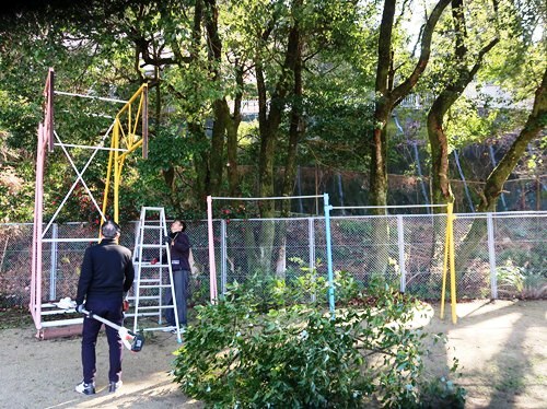 ファザーズクラブ 校内ボランティア作業2025