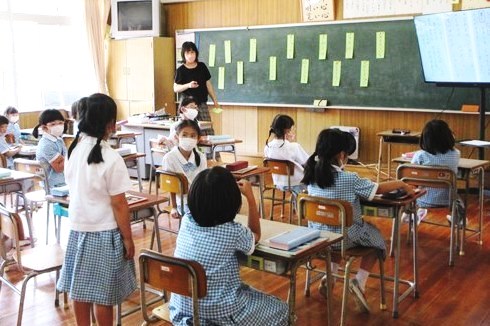 １学期の授業参観と公開授業 2022